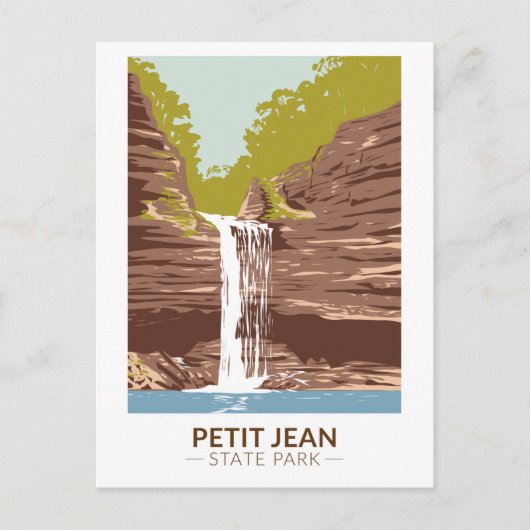 Petit Jean Staat Park Arkansas Vintag Postkarte (Vorderseite)