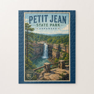 Petit Jean State Park Arkansas Illustration Reise Puzzle
