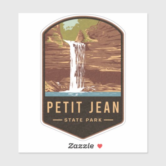 Petit Jean State Park Aufkleber (Blatt)