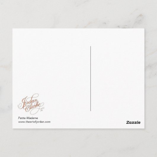 Petit Madame Postkarte (Rückseite)