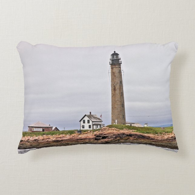 Petit Manan Lighthouse, Maine Accent Pillow Dekokissen (Vorderseite)