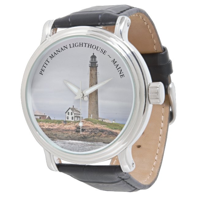 Petit Manan Lighthouse, Maine eWatch Armbanduhr (Schrägansicht)