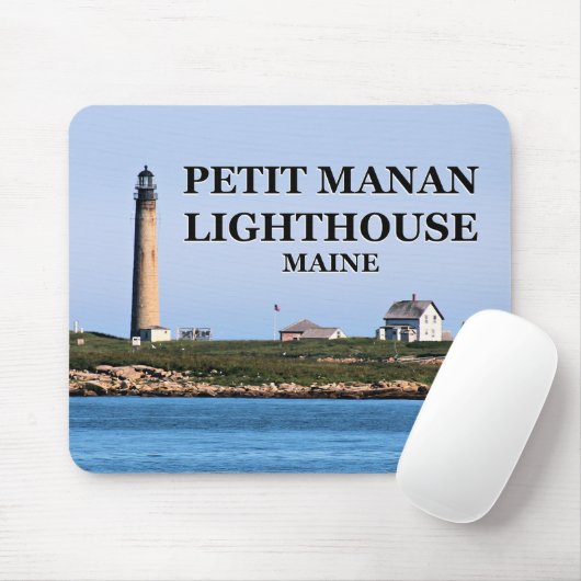 Petit Manan Lighthouse, Maine Mousepad (Mit Mouse)