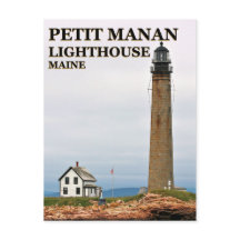 Petit Manan Lighthouse, Maine Postcard