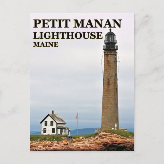 Petit Manan Lighthouse, Maine Postcard Postkarte (Vorderseite)