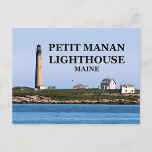 Petit Manan Lighthouse, Maine Postcard Postkarte