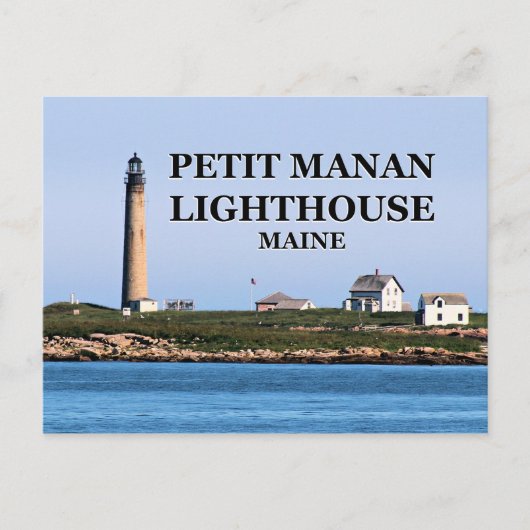 Petit Manan Lighthouse, Maine Postcard Postkarte (Vorderseite)