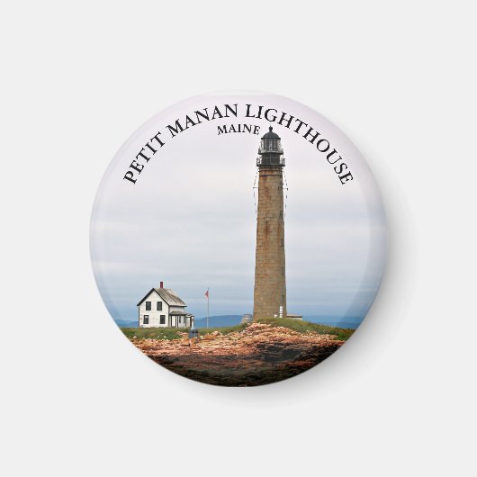 Petit Manan Lighthouse, Maine Round Magnet (Vorne)