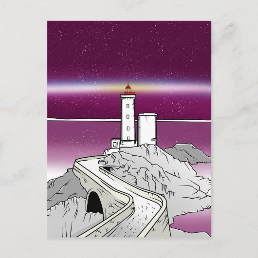Petit Minou Lighthouse Frankreich Bretany Postkarte (Vorderseite)