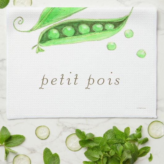 Petit Pois Geschirrtuch (Gefaltet)