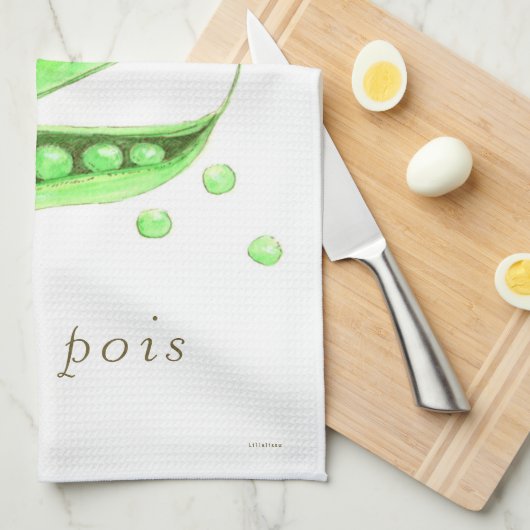 Petit Pois Geschirrtuch (Viertel Falte)