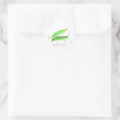 Petit Pois Runder Aufkleber (Tasche)