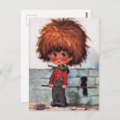 Petit Poulbot oiseau Postkarte (Vorne/Hinten)