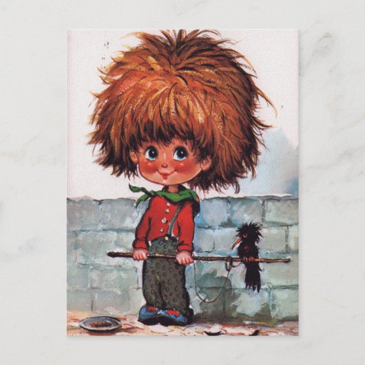 Petit Poulbot oiseau Postkarte (Vorderseite)