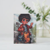 Petit Poulbot stop Postkarte (Stehend Vorderseite)