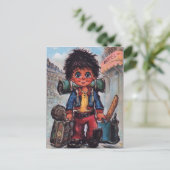 Petit Poulbot voyageur Postkarte (Stehend Vorderseite)