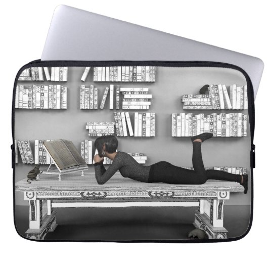 Petit rat de bibliothèque (Buchwürmer) Laptopschutzhülle (Vorderseite)