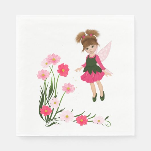 Petit Rose "Little Blume Fairy" , Paper Napkins Serviette (Vorderseite)