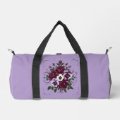 Petit Sac de Sport Bouquet de Violettes Duffle Bag (Vorderseite)