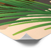 Petit Saint Vincent Vintage Strandposter Poster (Ecke)