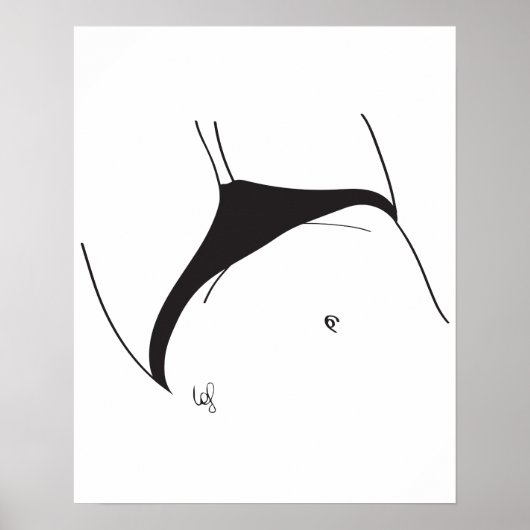 Petit slip noir poster (Vorne)