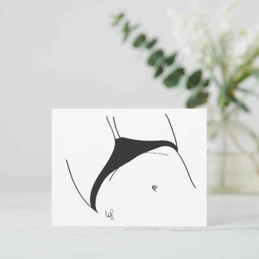 Petit slip noir postkarte (Stehend Vorderseite)