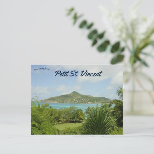 Petit St Vincent Postkarte (Stehend Vorderseite)