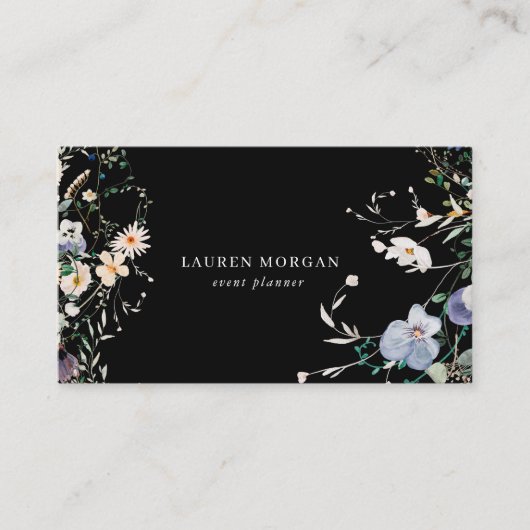 Petit Wildblume Garden Floral Business Card Visitenkarte (Vorderseite)