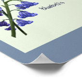 PetitArt | Britische Biene & Wilde Blume Poster (Ecke)