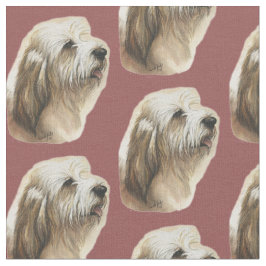 Petite Basset Griffon Vendeen Dog Kunstwerk Stoff