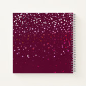 Petite Berry Stars Individuelle Name Wedding Noteb Notizbuch (Rückseite)