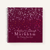 Petite Berry Stars Individuelle Name Wedding Noteb Notizbuch (Vorderseite)