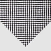 Petite Black and White Checked Seidenpapier (Ausschnitt)