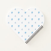 Petite Blossom Blue Notizblock (Rückseite)