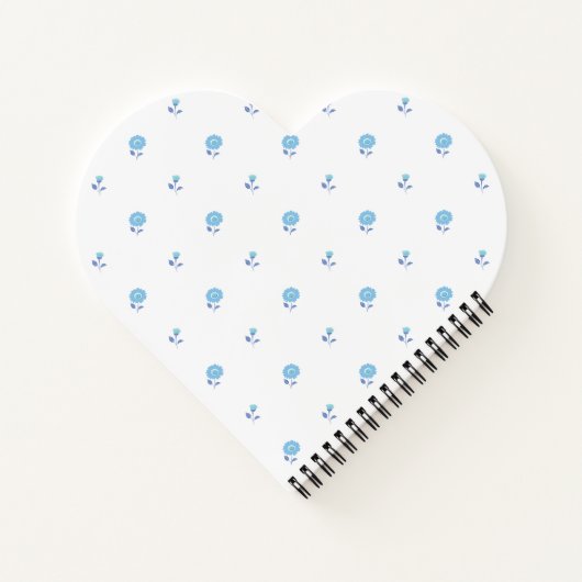 Petite Blossom Blue Notizblock (Rückseite)