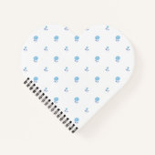 Petite Blossom Blue Notizblock (Vorderseite)