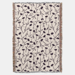 Petite Blossom Cotton Throw Blanket Decke