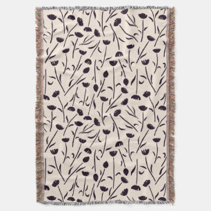 Petite Blossom Cotton Throw Blanket Decke