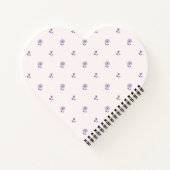 Petite Blossom Lila Notizblock (Rückseite)