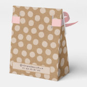 Petite boîte de pâtisserie avec kraft et ruban geschenkschachtel (Rückseite)