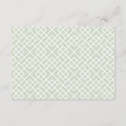 Petite Bouquet Empfang Card | Blüte Begleitkarte (Rückseite)