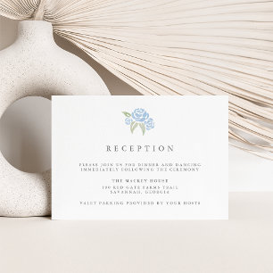 Petite Bouquet Empfang Card   Kornblume Einladung