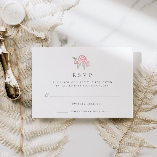 Petite Bouquet RSVP Card | Blüte