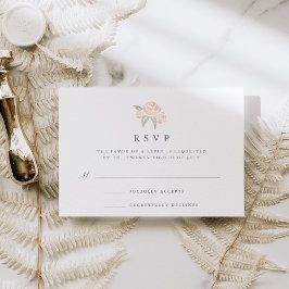 Petite Bouquet RSVP Card | Peach Karte