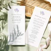 Petite Bouquet Wedding Program | Lilac Programm
