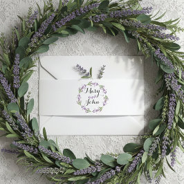 Petite Country Garden Wreath Wedding Einladungsbanderole