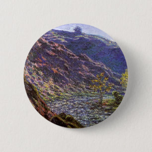 Petite Creuse, Sonnenlicht von Claude Monet Button