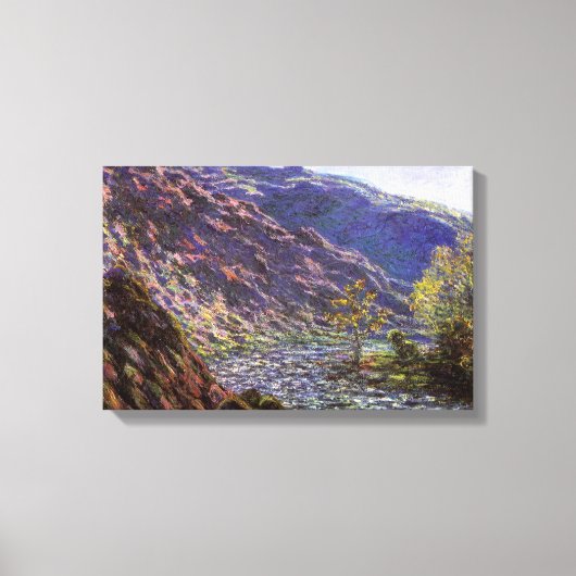 Petite Creuse, Sonnenlicht von Claude Monet Leinwanddruck (Vorderseite)