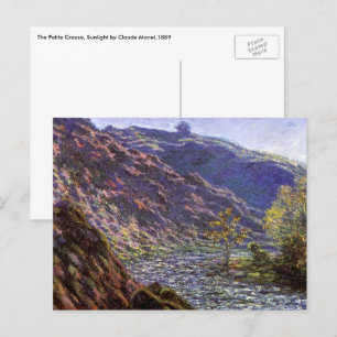 Petite Creuse, Sonnenlicht von Claude Monet Postkarte