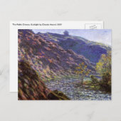 Petite Creuse, Sonnenlicht von Claude Monet Postkarte (Vorne/Hinten)